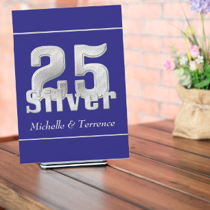 Invitación Fiesta de aniversario de bodas de plata a los 25 a
