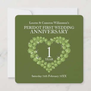 Invitación fiesta de aniversario de bodas número 1 1 año peri