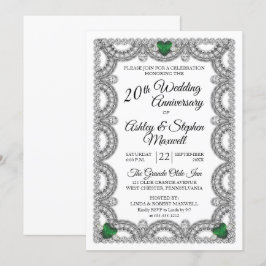 Invitación Fiesta de aniversario de bodas número 20 de esmera