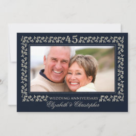 Invitación Fiesta de aniversario de bodas número 45 | Foto pe