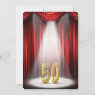 Invitación Fiesta de aniversario de bodas número 50