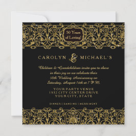 Invitación Fiesta de Aniversario de Bodas número 50 de Art De