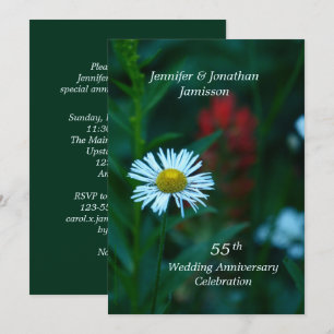 Invitación Fiesta de Aniversario de Bodas número 55 Nombres d