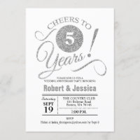 Fiesta de aniversario de bodas número 5 - Plata Bl