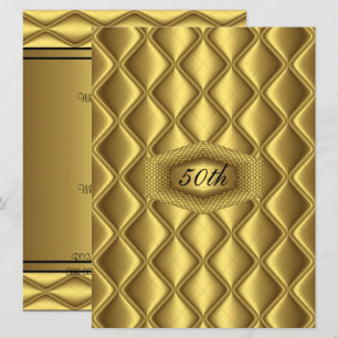 Invitación Fiesta de aniversario de cumpleaños número 50 de d