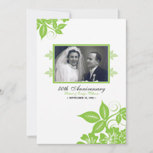 Invitación Fiesta de aniversario de flores de flor