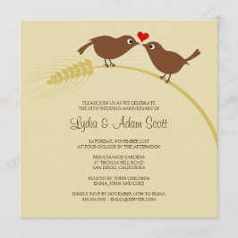 Invitación Fiesta de aniversario de plata de 25 años de Love 