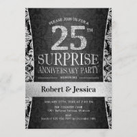 Fiesta de aniversario sorpresa número 25 - Plata