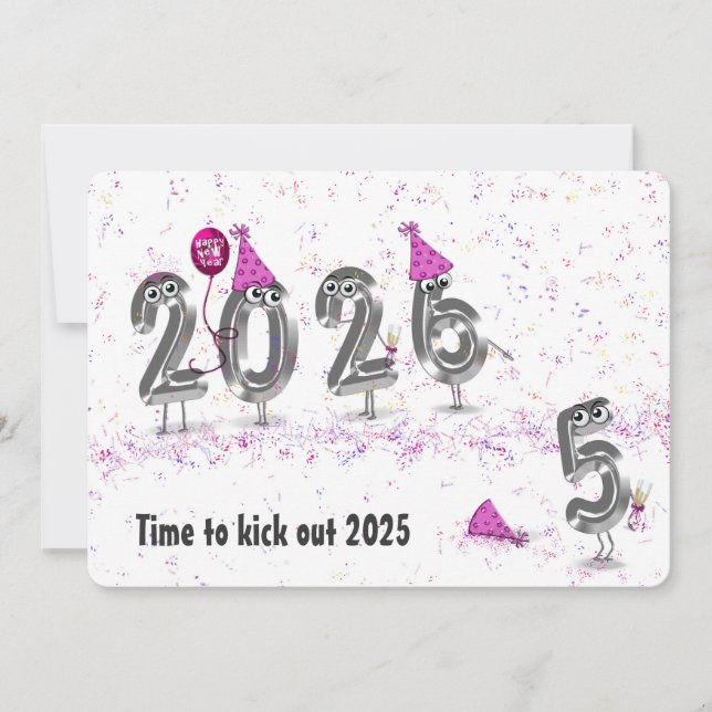 Invitación Fiesta de Año Nuevo 2025 (Anverso)
