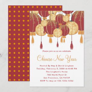 Invitación Fiesta de Año Nuevo chino