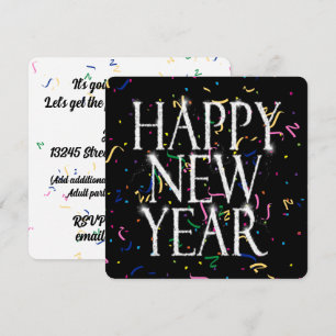 Invitación Fiesta de Año Nuevo con Odómetro 2027
