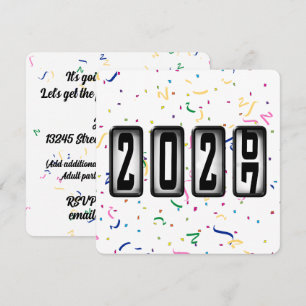 Invitación Fiesta de Año Nuevo del Odómetro 2027
