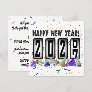 Invitación Fiesta de Año Nuevo del Odómetro 2027