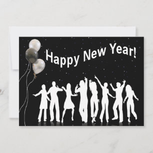 Invitación Fiesta de Año Nuevo Feliz
