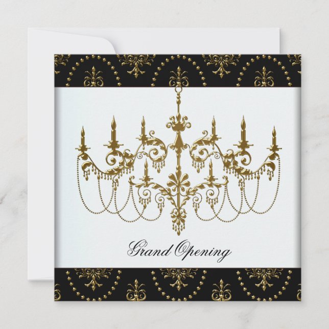 Invitación Fiesta de apertura de Black Corporate Grand (Anverso)