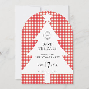 Invitación Fiesta de árbol de Navidad de la compañía de logot