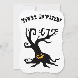 Invitación Fiesta de árbol de raspado con crepúsculo