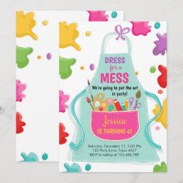 Invitación Fiesta de arte Fiesta de artesanía de pintura de c