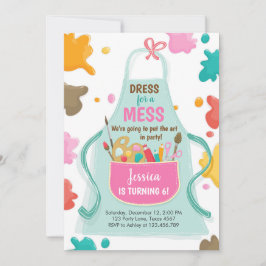 Invitación Fiesta de arte Fiesta de artesanía de pintura de c