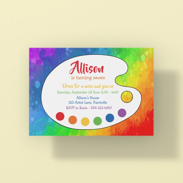 Invitación Fiesta de arte | Fiesta de pintura (Subido por el creador)