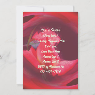 Invitación Fiesta De Arte Floral De Rosebud Swirling Rosado