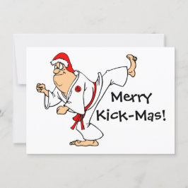 Invitación Fiesta de Artes Marciales Merry Kick-Mas Navidades