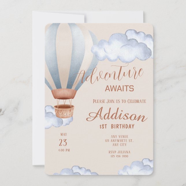 Invitación Fiesta de Aventura Jugadora Primer Cumpleaños (Anverso)