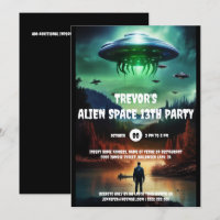 Fiesta de aventuras de cumpleaños de UFO alienígen