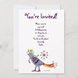 Invitación Fiesta de Aves Folklóricas ucranianas por Vera Tre