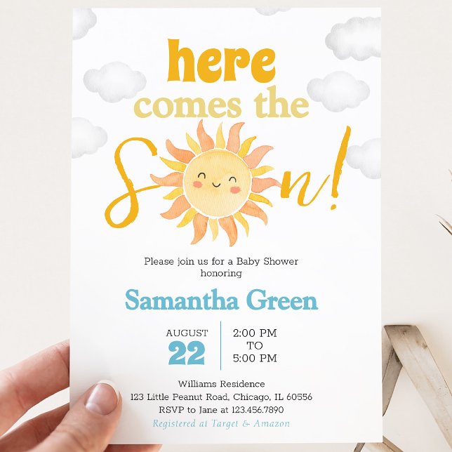 Invitación Fiesta de Baby Shower Boho Sunshine (Subido por el creador)