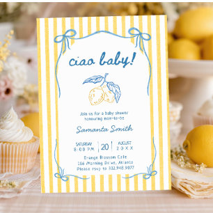 Invitación Fiesta de Baby Shower Ciao Bambino