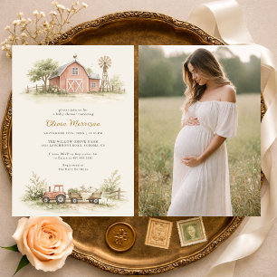 Invitación Fiesta de Baby Shower con Foto de Animales de Gran