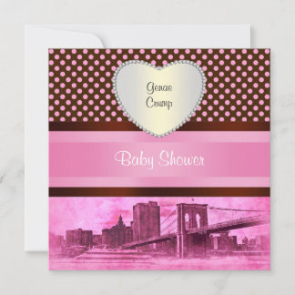 Invitación Fiesta de Baby Shower de 3 Horas del Puente de Bro