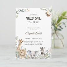Fiesta de Baby Shower de Animales de Safari en Acu