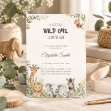 Fiesta de Baby Shower de Animales de Safari en Acu