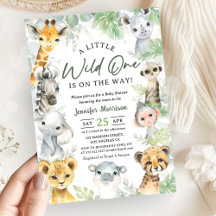 Fiesta de Baby Shower de Animales de Safari en la 