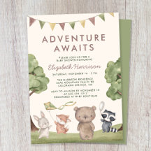 Fiesta de Baby Shower de Animales del Bosque 'Aven