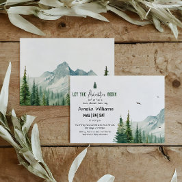 Invitación Fiesta de Baby Shower de Aventura y Vegetación Rús