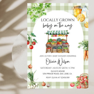 Invitación Fiesta de Baby Shower de 'Bebé Local Creciendo en