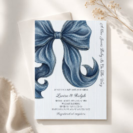 Invitación Fiesta de Baby Shower de Blue Jeans Baby