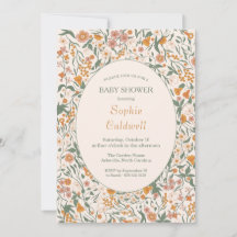 Fiesta de Baby Shower de Flores Silvestres de Otoñ