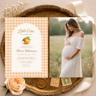 Invitación Fiesta de Baby Shower de Foto de Encanto Pequeño c