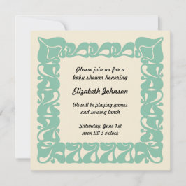 Invitación Fiesta de Baby Shower de género neutral al estilo 