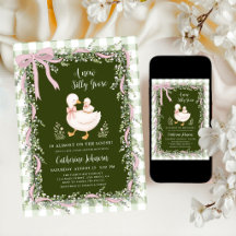 Fiesta de Baby Shower de Gingham Verde Salvia Nuev