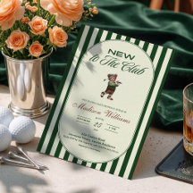 Fiesta de Baby Shower de Golf "NOVEDAD EN EL CLUB"