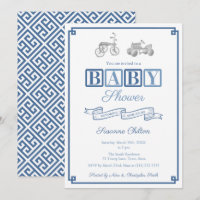 Fiesta de Baby Shower de Juguetes de cosecha blanc