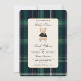 Invitación Fiesta de Baby Shower de Lujo para Niño