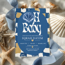 Fiesta de Baby Shower de Mar Azul Costero Oh Baby