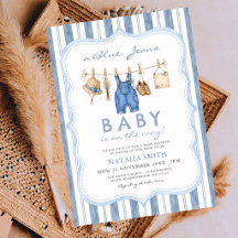 Fiesta de Baby Shower de Mezclilla Ropa de Bebé Lí