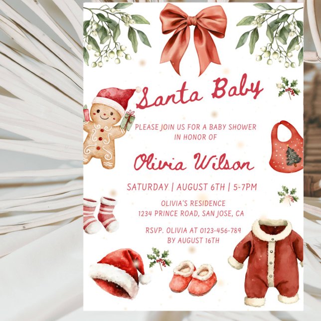 Invitación Fiesta de Baby Shower de Navidad Invierno (Subido por el creador)